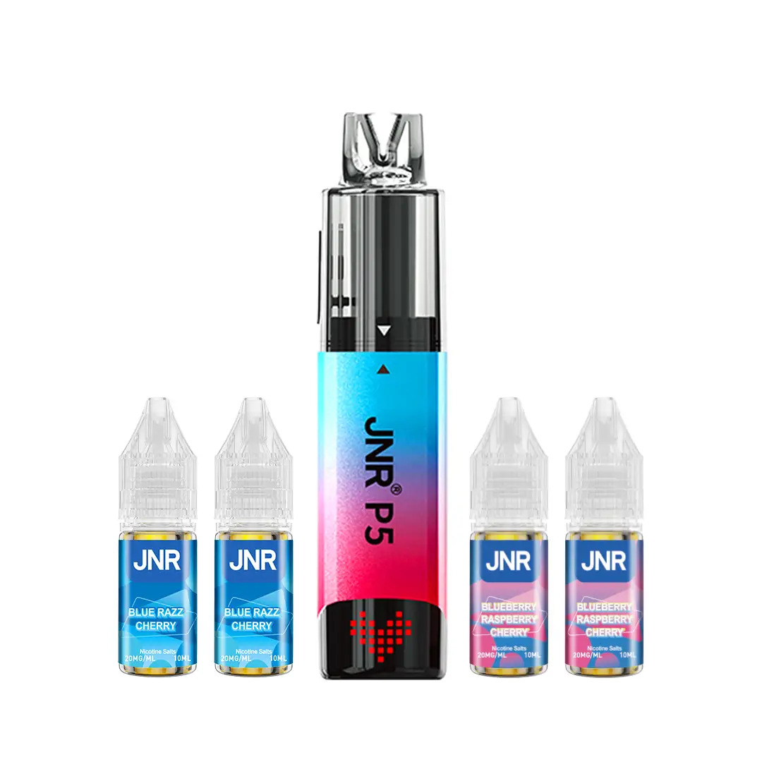 P5 met 4 flessen e-liquid miniatuur 